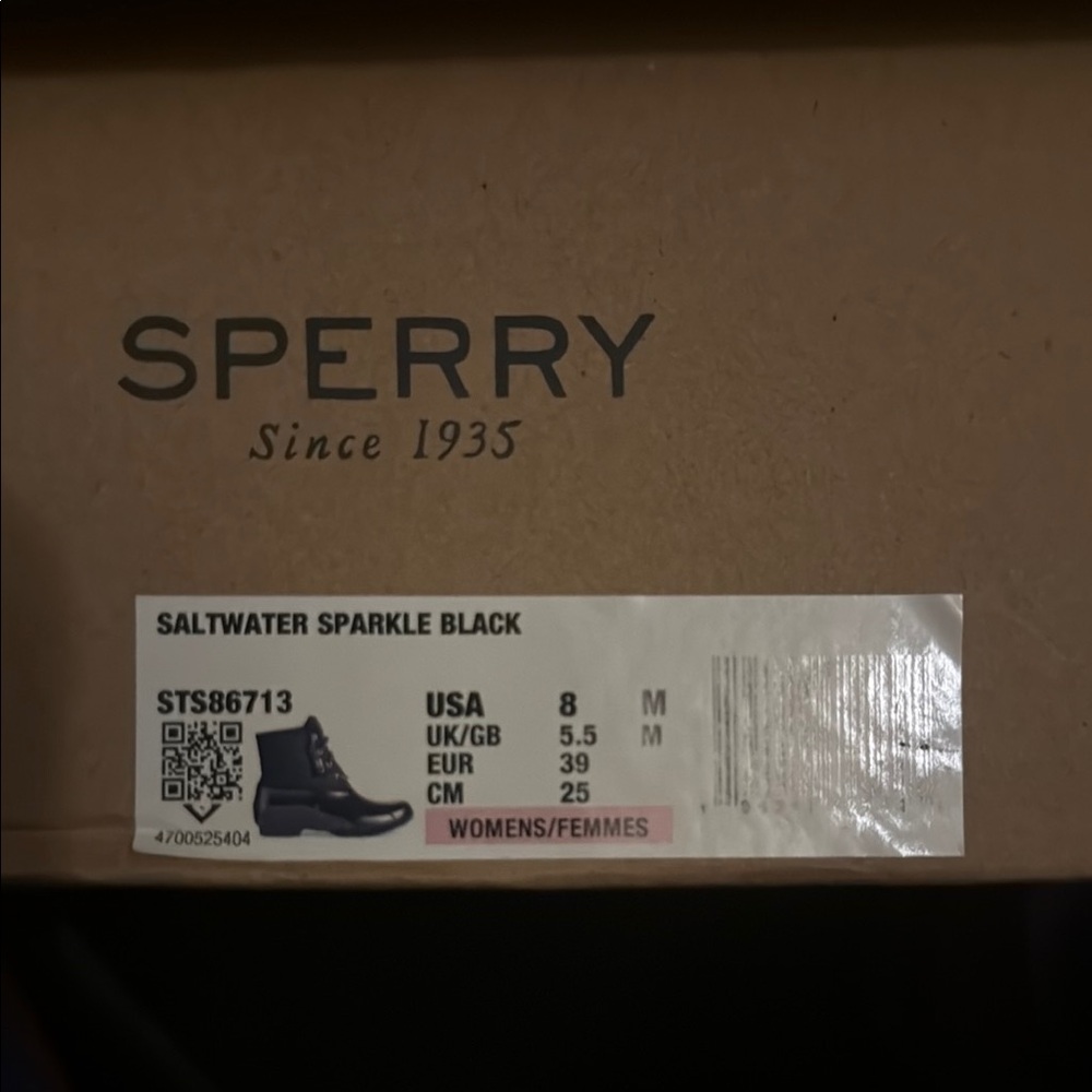 Sperry Black Rain Boots